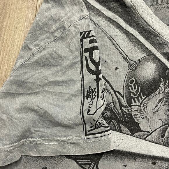 Affliction Heroes & Demons by Horiyoshi III Tee T Shirt Size Large L B4 - Picture 4 of 7